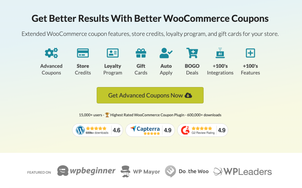 #1-rated WooCommerce coupon plugin